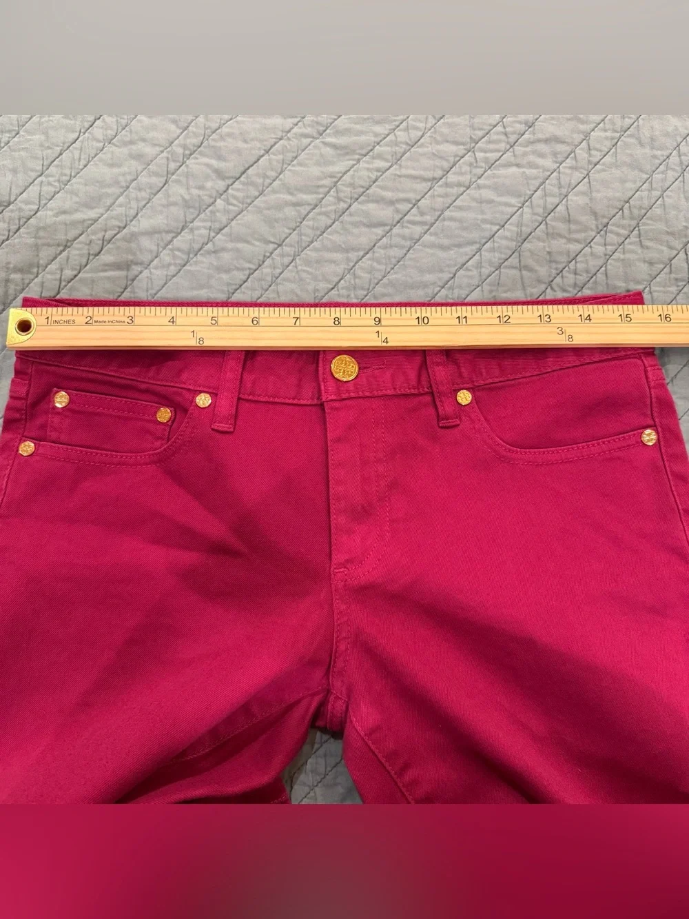 Tory Burch Alexa Cropped Skinny Jeans